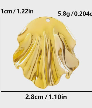 6x Goudkleurige Zee Dieren Bedeltjes Set - Schildpad, Schelp, Zeester - DIY Sieraden Maken