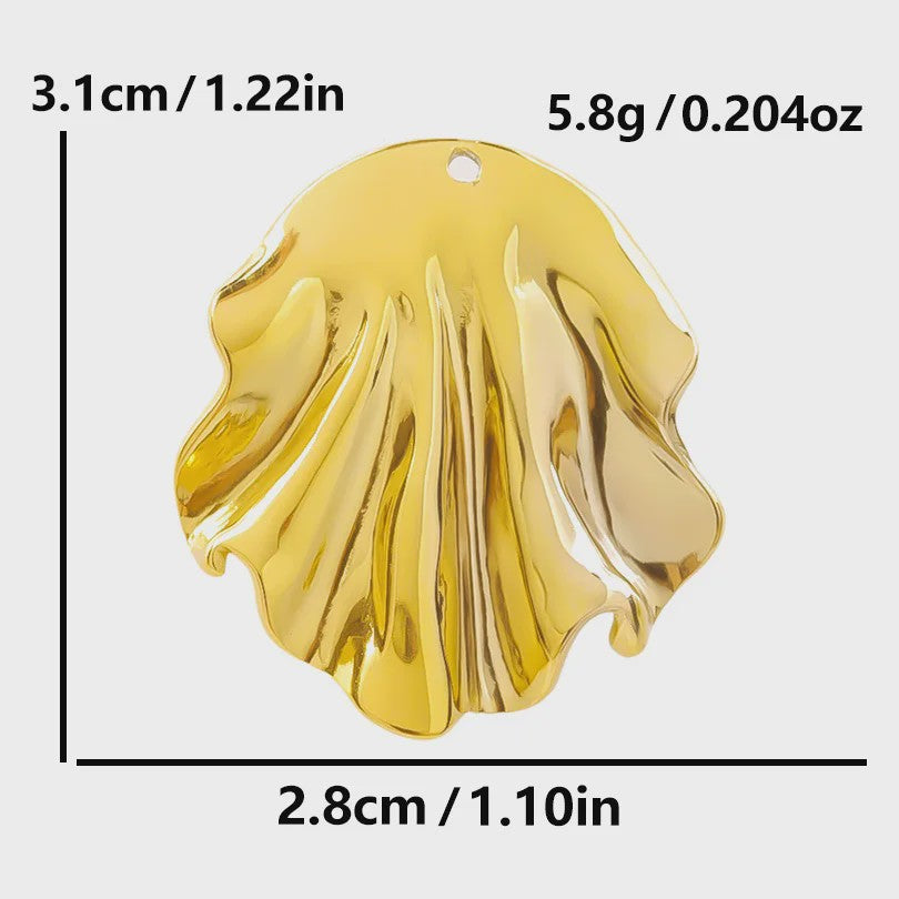 6x Goudkleurige Zee Dieren Bedeltjes Set - Schildpad, Schelp, Zeester - DIY Sieraden Maken