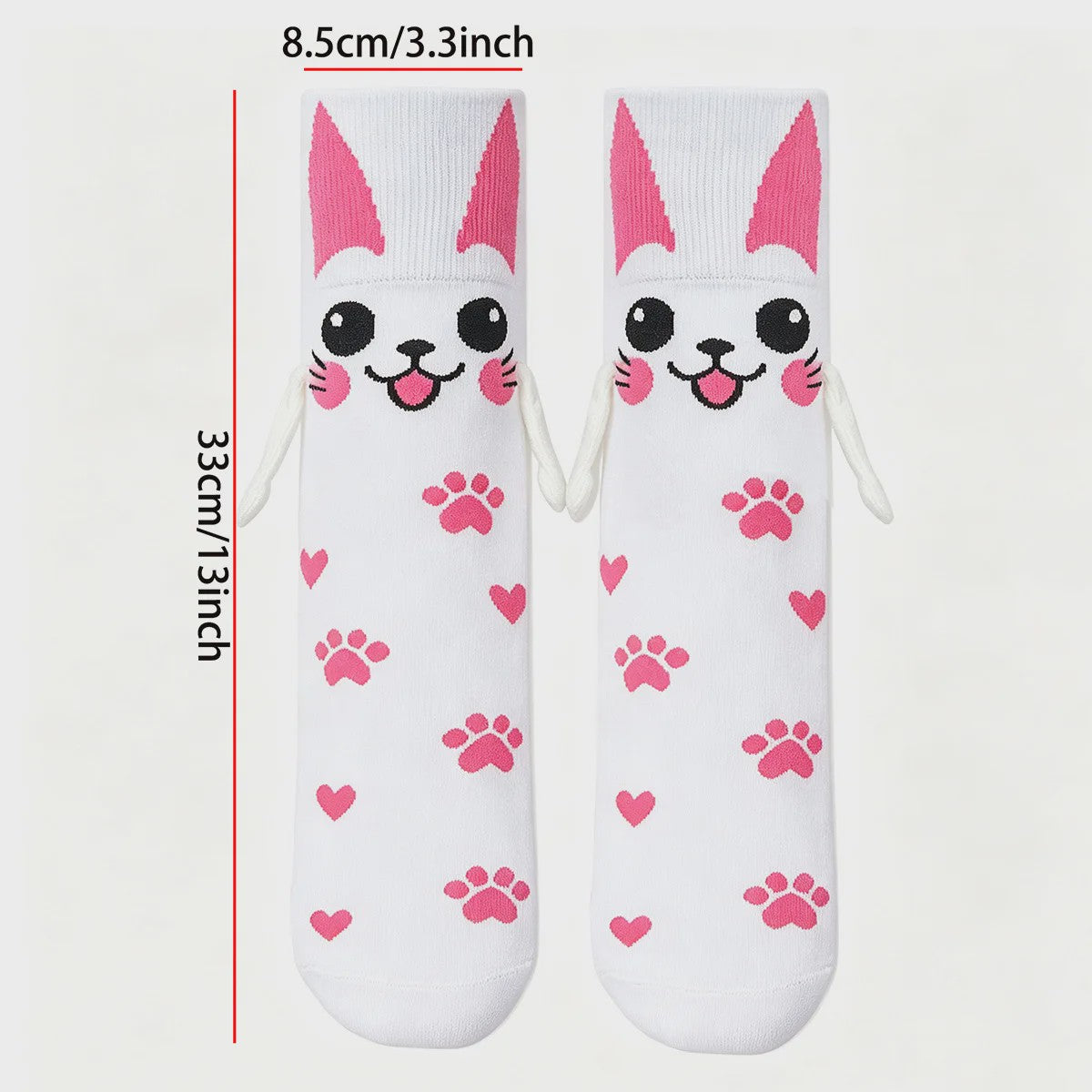 Schattige 3D Kinder Sokken met Dierenprints - Konijn, Koe, Kikker, Hond & Meer!