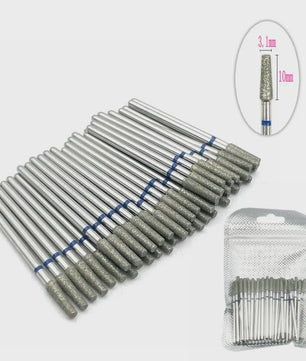 50 Stuks Diamant Freesjes Set - 2.35mm Schacht voor Nagel- en Tandheelkundig Gebruik