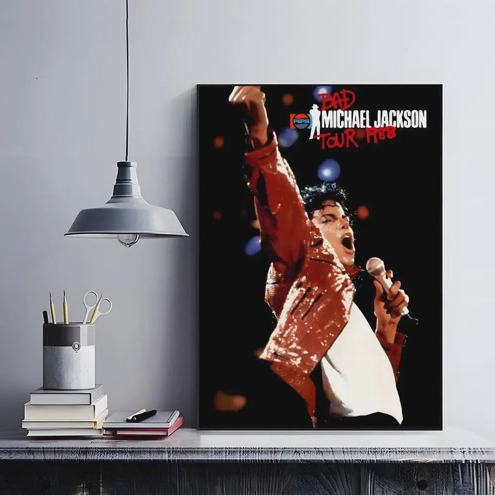 Iconische Michael Jackson Poster - Retro Muziek Kunst Decoratie