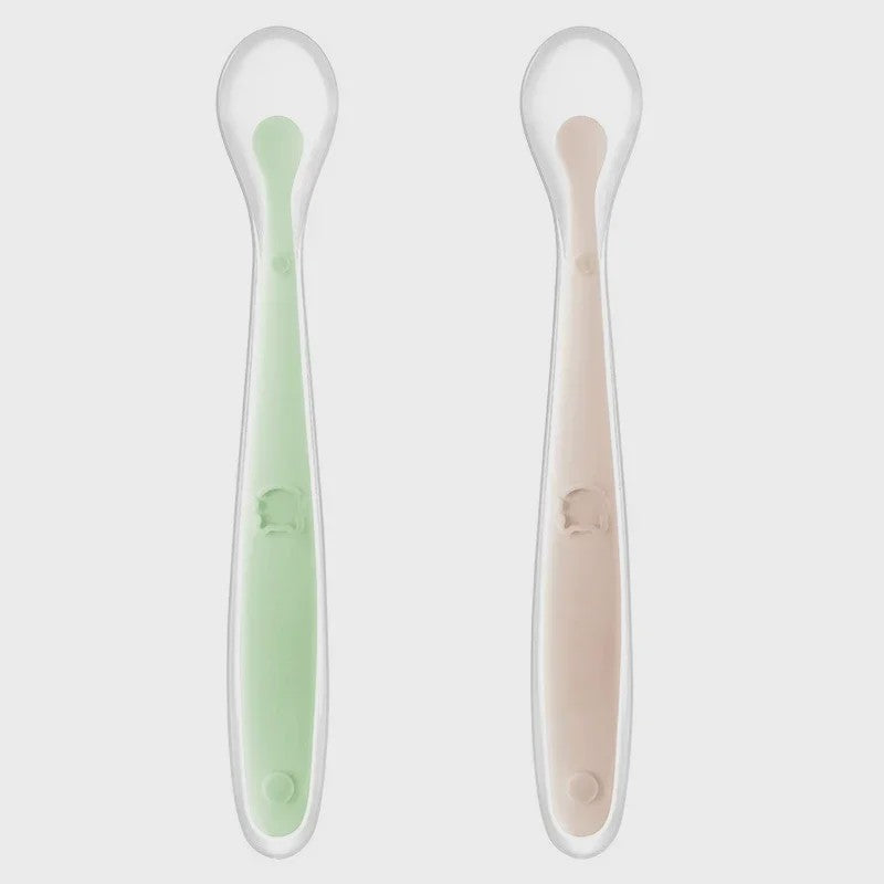 Zachte Siliconen Baby Lepel - Ideaal voor Voedingstraining en Eerste Hapjes