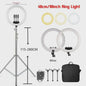 18 Inch Ring Light LED Lamp met Verstelbaar Statief & Telefoonhouder voor YouTube, Foto & Studio