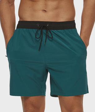 Heren Zwembroek Zomer Sportief Ademend met Elastische Tailleband, Mesh Voering en Zakken