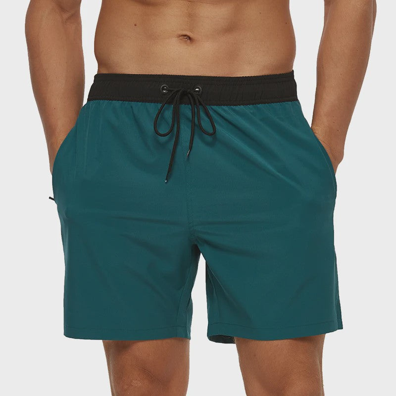 Heren Zwembroek Zomer Sportief Ademend met Elastische Tailleband, Mesh Voering en Zakken