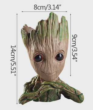 Groot Plantenpot & Decoratief Figuur - Leuke Woondecoratie