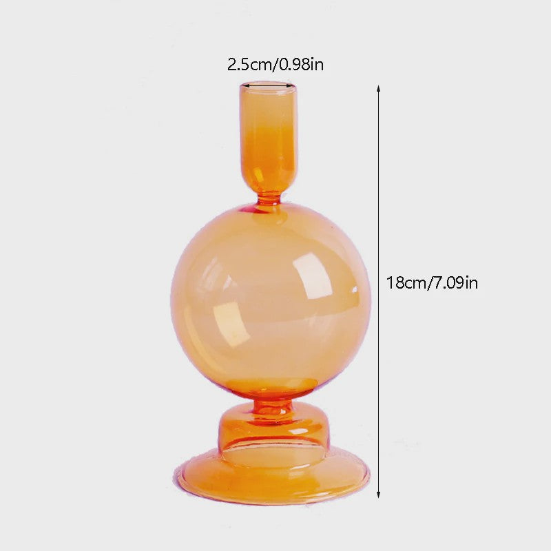 Set van 10 Luxe Glazen Kandelaars - Sfeervolle Decoratie voor Woonkamer, Bruiloft & Feest