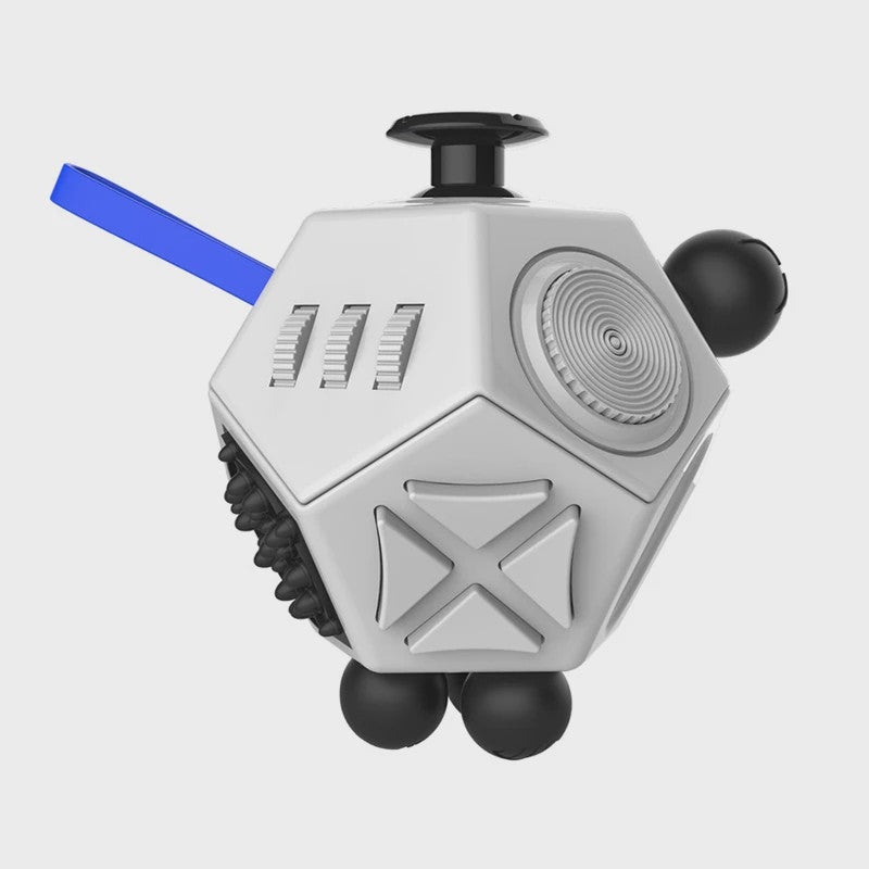 Fidget Cube & Dodecahedron: 6/12 Zijden Stressverlichter & Sensorisch Speelgoed