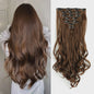 Clip-in Haarverlenging 7 Delig - 55cm Lang Krullend Synthetisch Haar