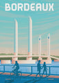 Nordic Canvas Poster: Kleurrijke Reisposters van Europese Steden - Parijs, Nice, Monaco