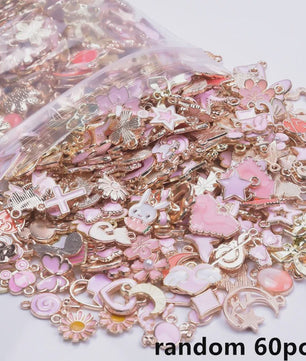 Grote Mix Bedeltjes (30/60/100 stuks) - Enamel & Drip Oil - Voor Sieraden Maken