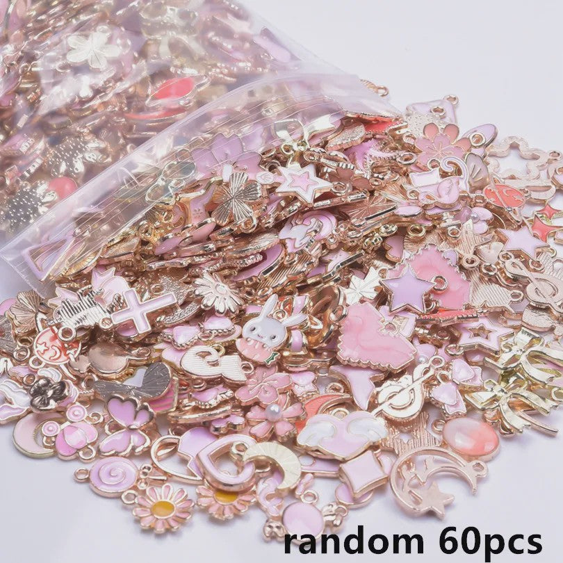 Grote Mix Bedeltjes (30/60/100 stuks) - Enamel & Drip Oil - Voor Sieraden Maken