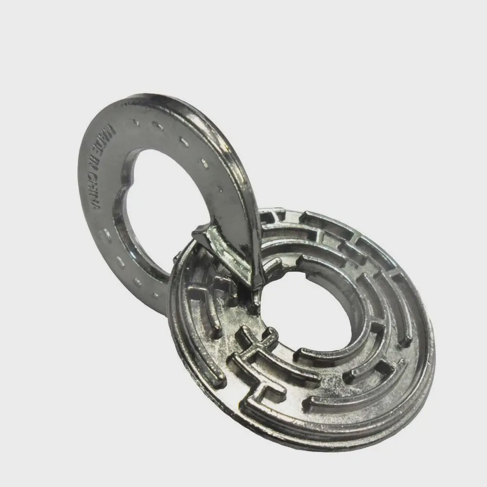 Klassieke Metalen IQ Puzzel Set - Uitdagende Breinbrekers voor Volwassenen