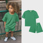 Zomer Set Kinderen: T-shirt met Korte Broek - Jongens & Meisjes Sportkleding Outfit