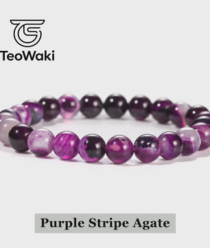Natuurstenen Armbanden (4-10mm) - Amethist, Tijgeroog & meer - Unisex Reiki Healing