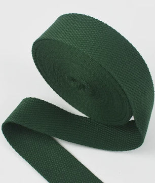 4 Meter Katoenen Band - 1.3mm Dikke Webbing voor Tassen, Riemen & DIY Projecten (20-50mm Breed)