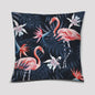 Vrolijke Flamingo Kussenhoes Vierkant - Decoratie voor Bank & Auto