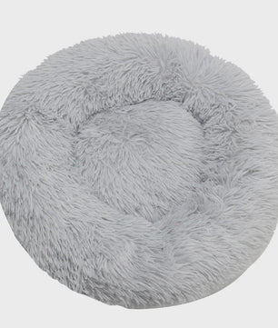 Luxe Ronde Hondenkussen - Extra Zacht & Warm Pluche Hondensofa voor Middelgrote Honden en Katten
