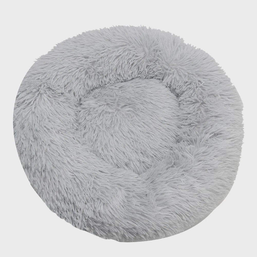 Luxe Ronde Hondenkussen - Extra Zacht & Warm Pluche Hondensofa voor Middelgrote Honden en Katten
