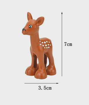 Grote Bouwstenen Dierenpark & Boerderij Figuren - Compatibel met Duplo