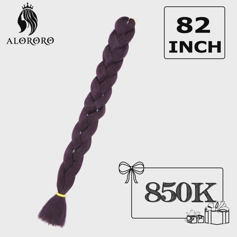 Alororo Jumbo Braids Haarverlenging - 82 Inch Synthetisch Hittebestendig Vlecht Haar