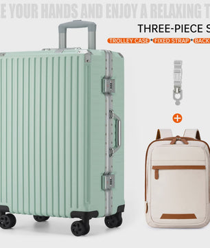 Aluminium Koffer met USB & Combinatieslot - Rolbaar Reiskoffer in Diverse Maten (20-28 inch)