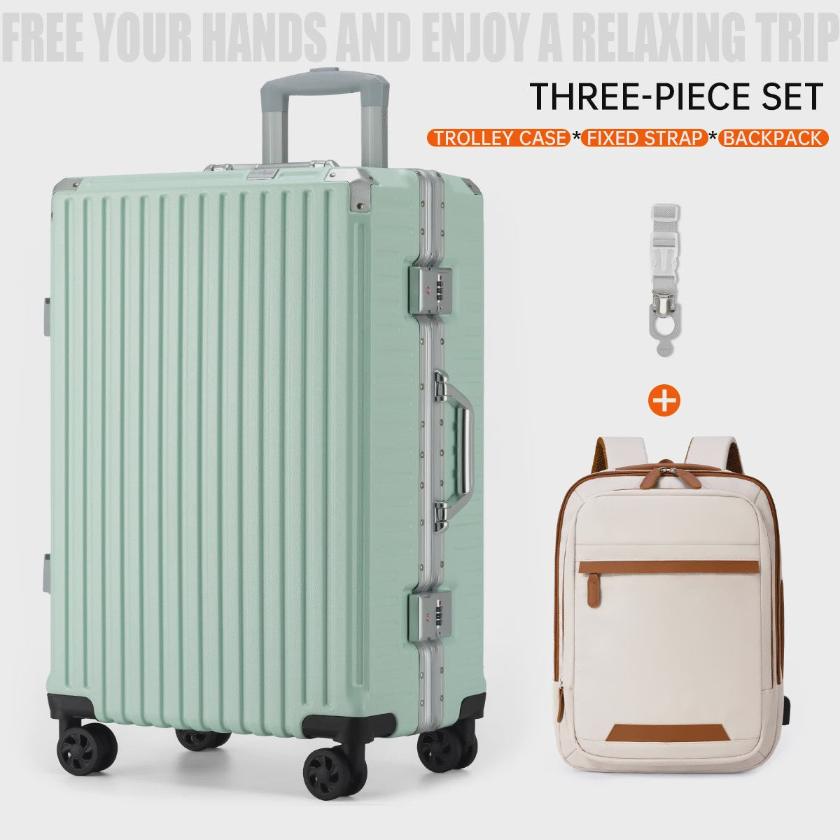 Aluminium Koffer met USB & Combinatieslot - Rolbaar Reiskoffer in Diverse Maten (20-28 inch)