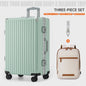 Aluminium Koffer met USB & Combinatieslot - Rolbaar Reiskoffer in Diverse Maten (20-28 inch)