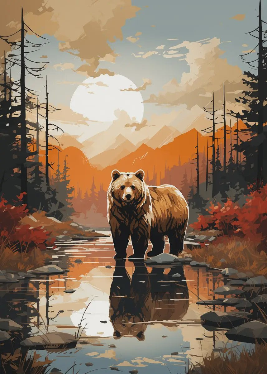 Canvas Posters: Majestueuze Wilde Dieren & Berglandschappen voor aan de Muur