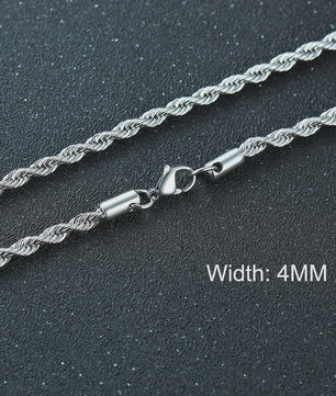 Klassieke Cuban Chain Ketting Heren Dames - Roestvrij Staal (3-11mm)