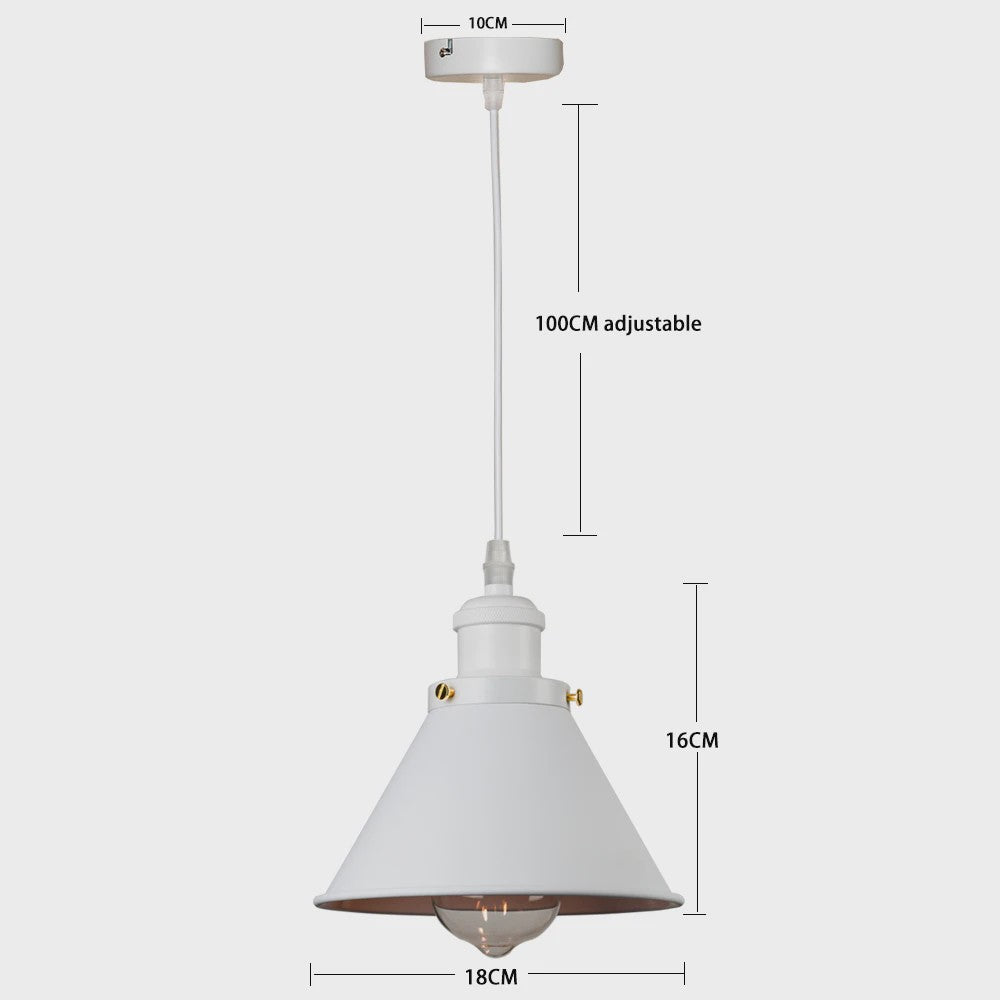 Retro Hanglamp Loft Stijl - Industriële Plafondlamp met E27 Fitting
