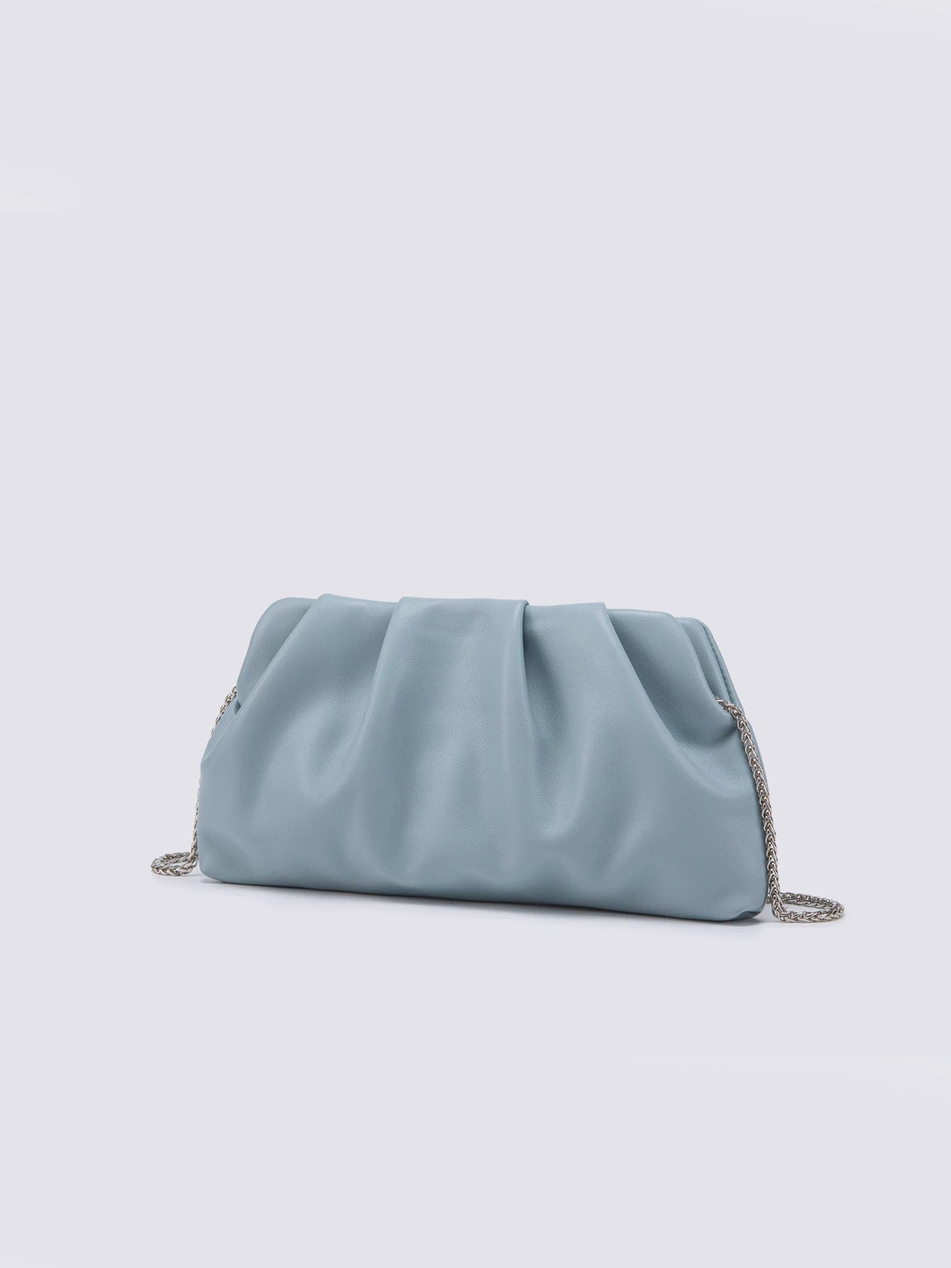 Luxe Plissé Avondtas met Gouden Ketting - Clutch & Schoudertas voor Feestelijke Gelegenheden