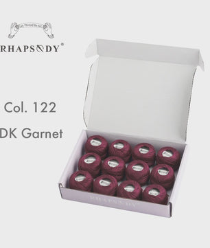 Rhapsody Pearl Cotton Garen Set - Maat 8 - 12 Bollen voor Haken, Borduren & Knutselen