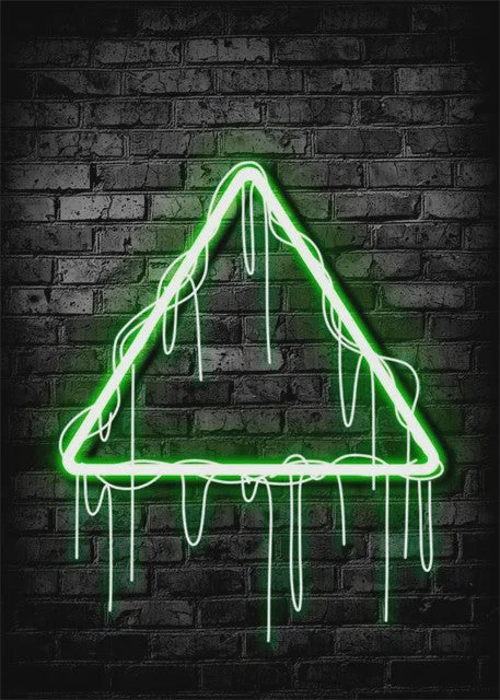 Gaming Neon Canvas Poster: Eat Sleep Game Repeat - Decoratie voor Gamer Kamer