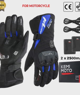 KEMIMOTO Verwarmde Motorhandschoenen - Waterdicht, Oplaadbaar & Warm voor de Winter