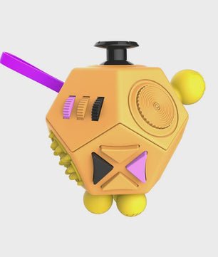 Fidget Cube & Dodecahedron: 6/12 Zijden Stressverlichter & Sensorisch Speelgoed