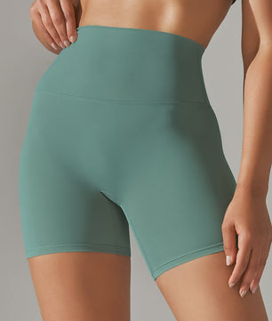 Dames Sportshorts Hoge Taille Squat Proof - Sneldrogend voor Yoga, Fitness & Fietsen