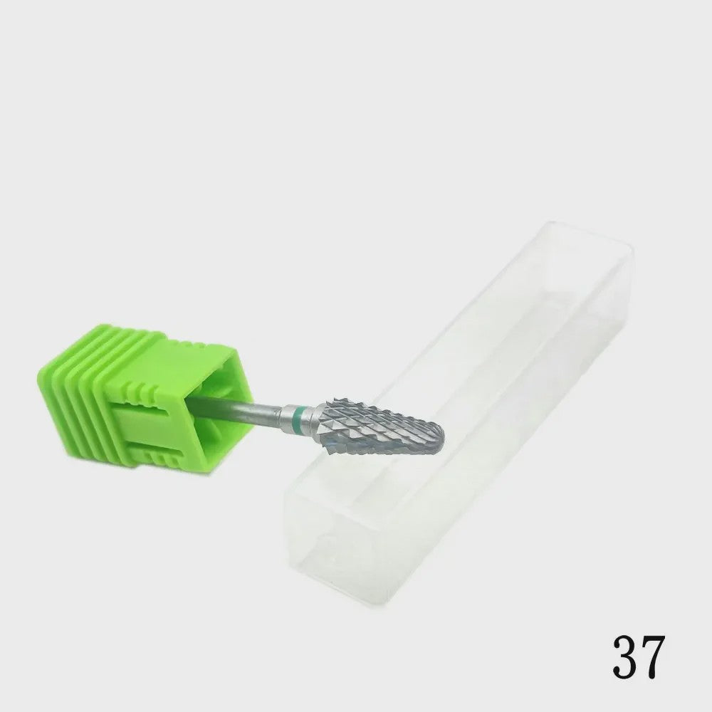 Professionele Tungsten Carbide Nagelboor Bits Set - 33 Stijlen voor Manicure & Pedicure