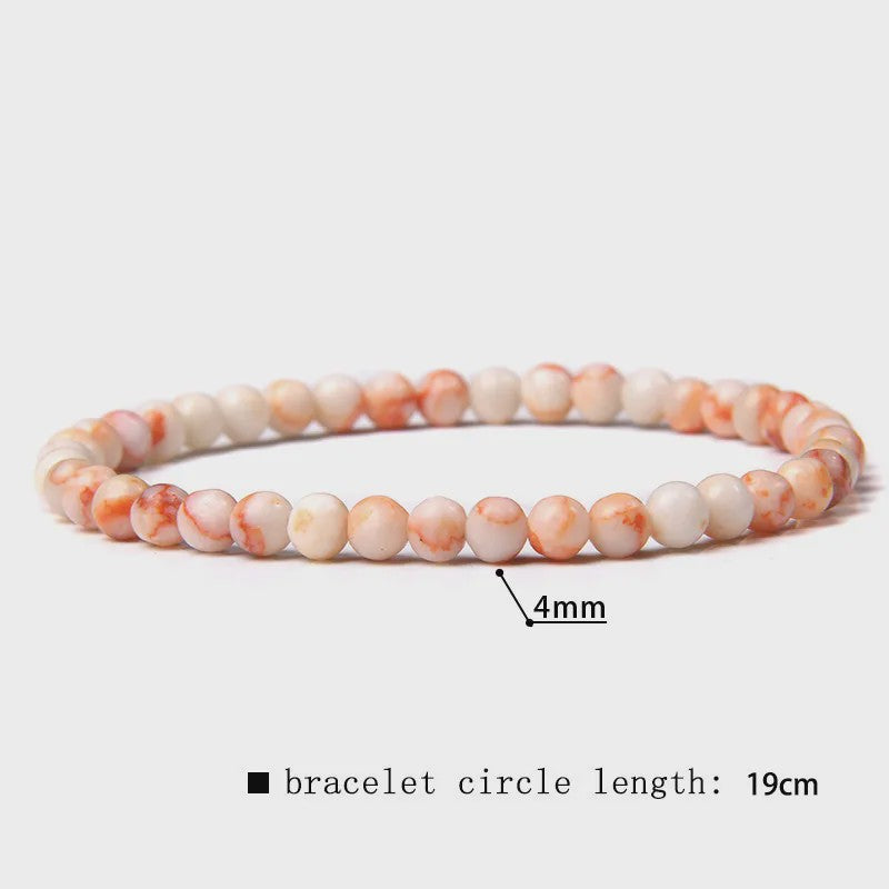 Natuursteen Armband met Kwarts, Kattenoog, Jades & Aquamarijn Kralen - Stretch Bangle voor Dames & Heren