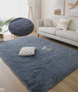 Luxe Witte Pluizige Vloerkleed - Zacht & Antislip voor Woonkamer & Slaapkamer