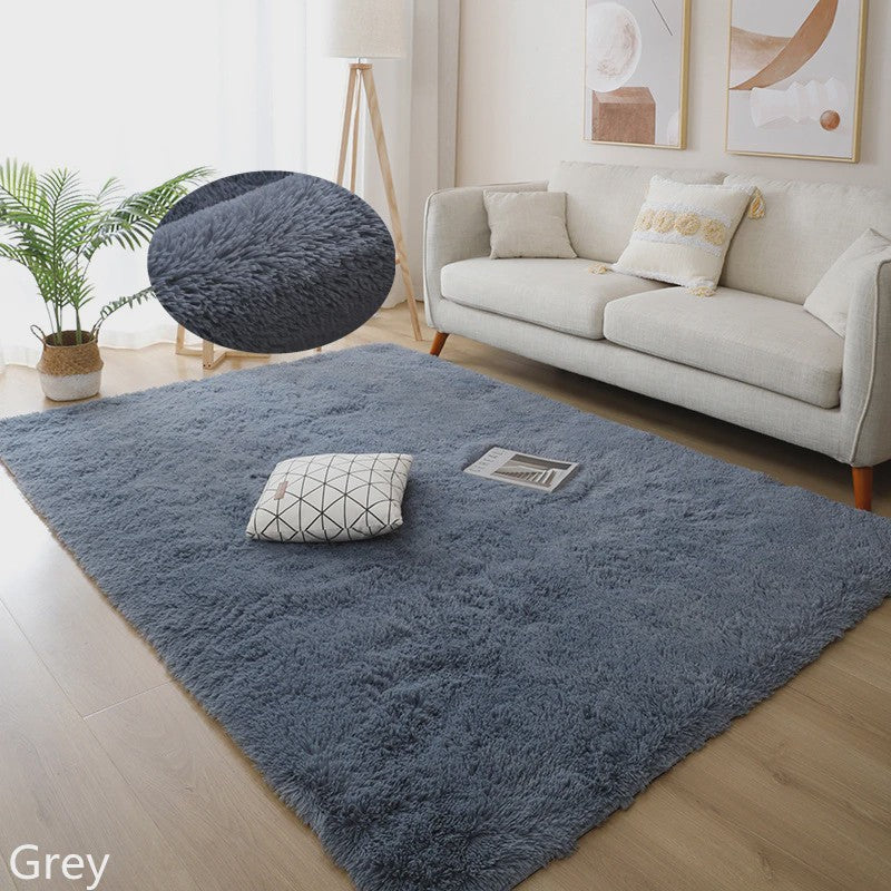 Luxe Witte Pluizige Vloerkleed - Zacht & Antislip voor Woonkamer & Slaapkamer