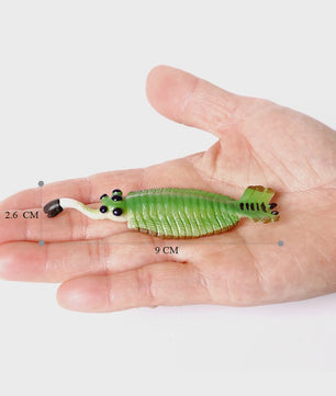 Educatieve Prehistorische Zeedieren Figuren Set: Baculite, Opabinia, Krab & Meer