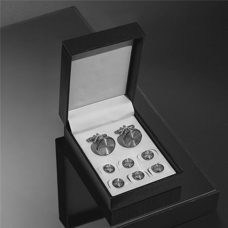 Set Manchetknopen en Tuxedo Studs voor Heren - Stijlvolle Accessoires voor Bruiloft en Feest