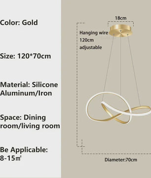 Moderne LED Hanglamp - Stijlvolle Verlichting voor Woonkamer, Eetkamer & Slaapkamer