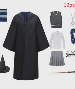 Harry Potter Cosplay Kostuum Set - Volwassenen & Kinderen - Gryffindor & Slytherin