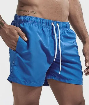 Heren Sneldrogende Zwemshorts met Trekkoord en Zakken - Perfect voor Strand en Zomeractiviteiten