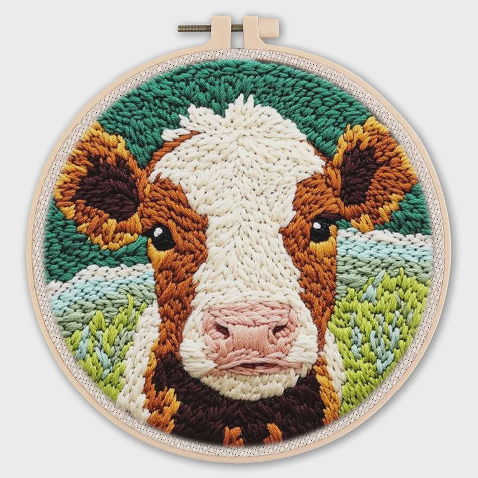 Punch Needle Borduurpakket - Dieren & Patronen - DIY Knutselset voor Beginners