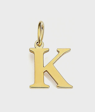 Gouden Initiaal Bedel - Roestvrij Staal - DIY Ketting Bedeltje A-Z
