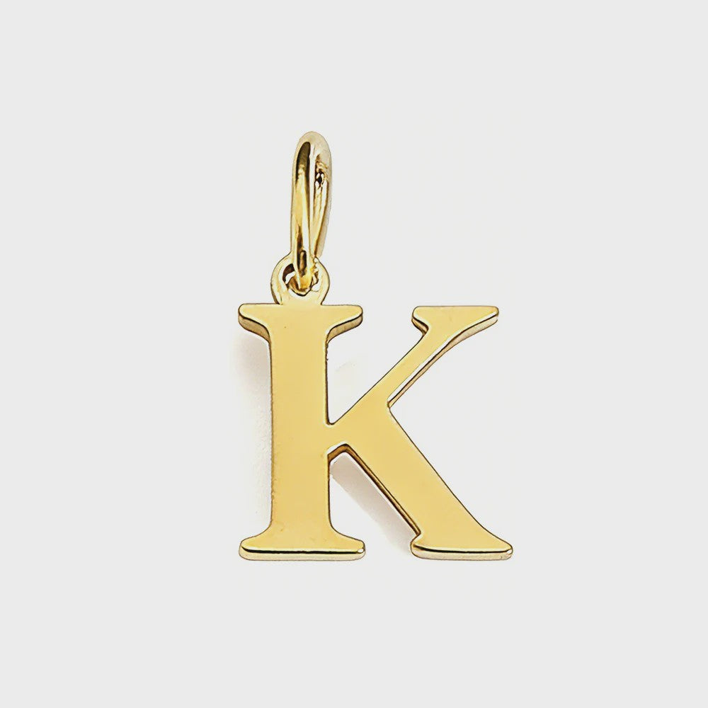 Gouden Initiaal Bedel - Roestvrij Staal - DIY Ketting Bedeltje A-Z