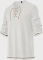 Heren Middeleeuwse Tuniek met Vetersluiting - Renaissance, Viking & Piraat Kostuum Shirt